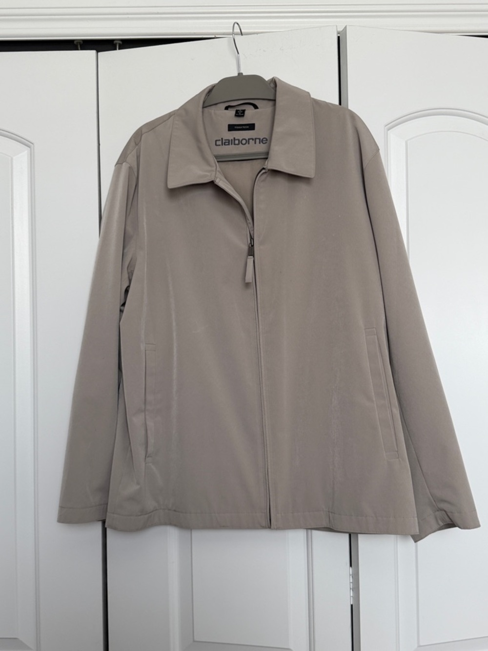 Claiborne Tan Lightweight Casual Jacket, sz Large
